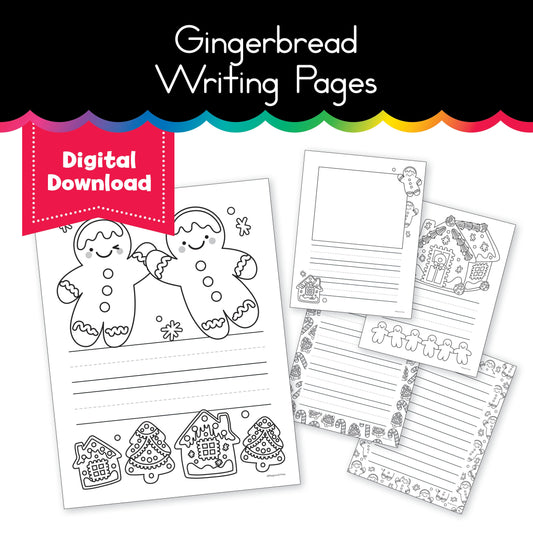 Gingerbread Writing Center Pages