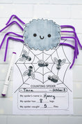 Load image into Gallery viewer, Printable Counting Spider Craftivity

