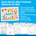 Load image into Gallery viewer, Printable Preschool May Alphabet Center Build a Letter Caterpillar
