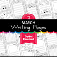 Load image into Gallery viewer, Printable March Writing Pages
