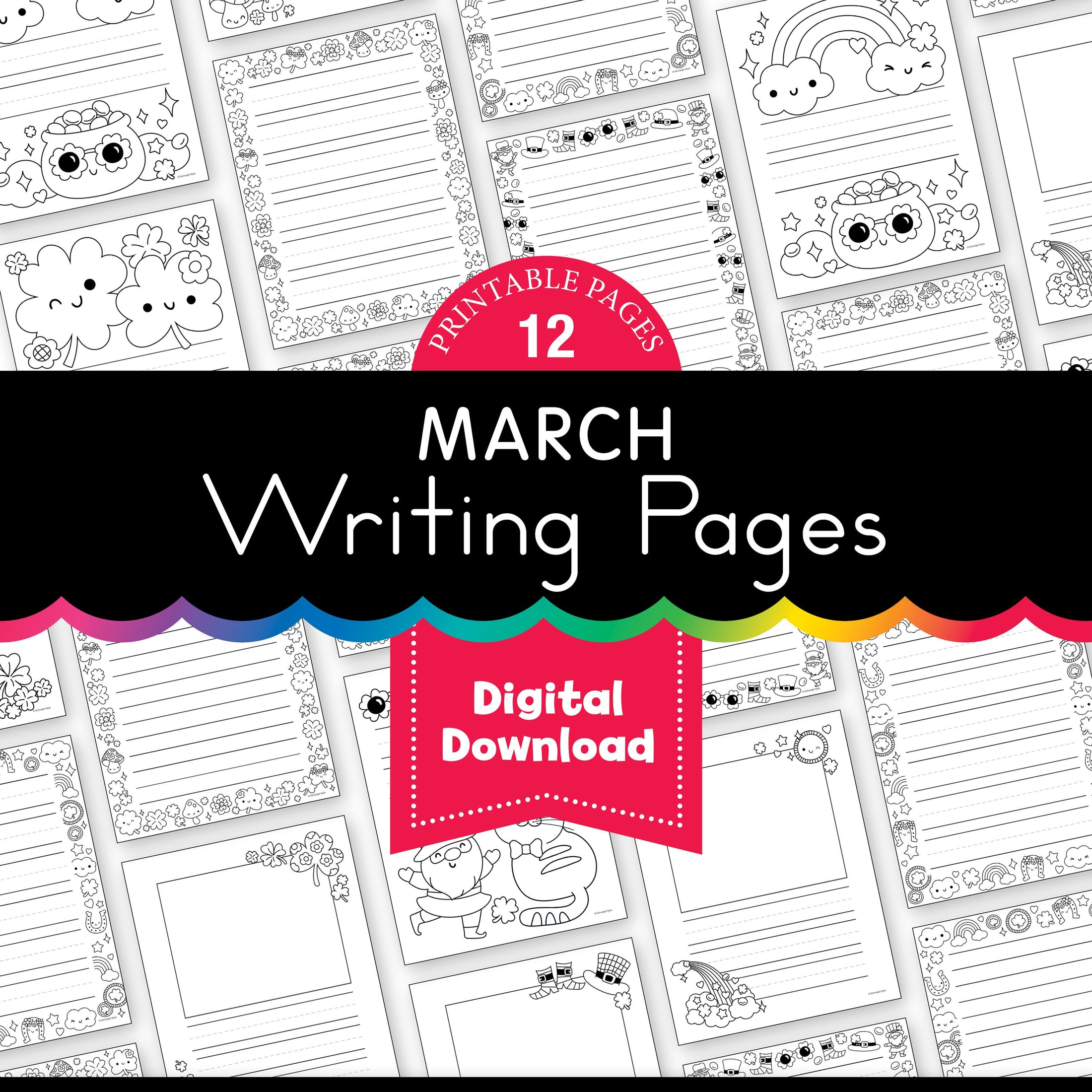 Printable March Writing Pages