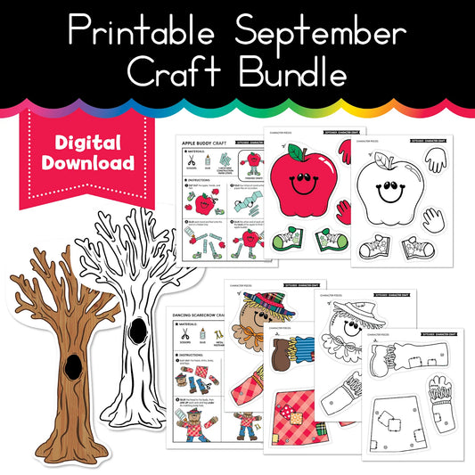 Printable 90s Fall Crafts Bundle