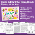 Load image into Gallery viewer, Printable Second Grade May Daily Writing Warm Ups
