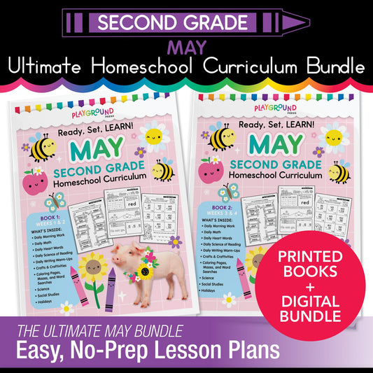 Ultimate Second Grade May Homeschool Curriculum Bundle