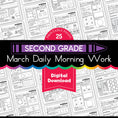 Load image into Gallery viewer, Printable Second Grade March Daily Morning Work
