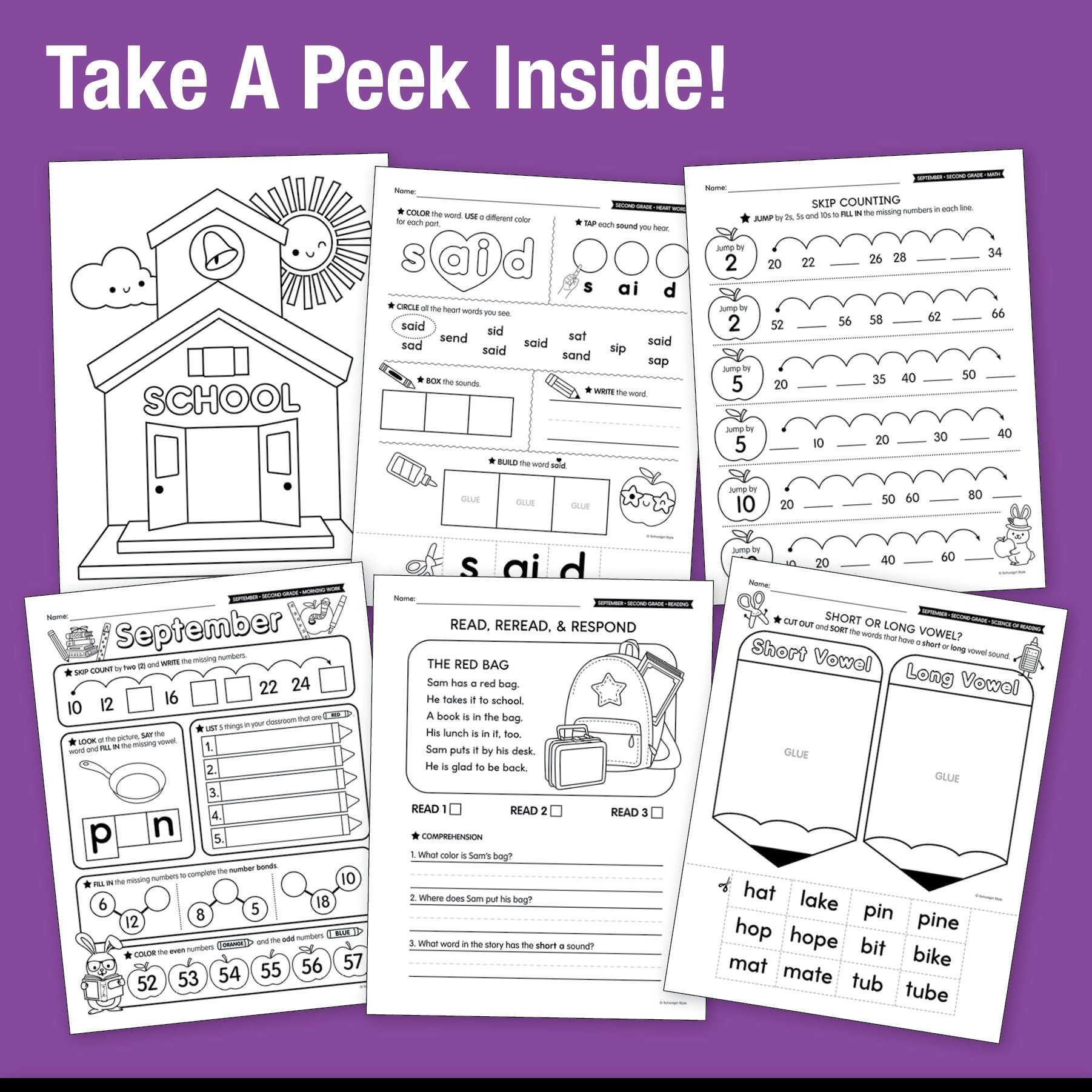 The Big Book of September Learning Second Grade