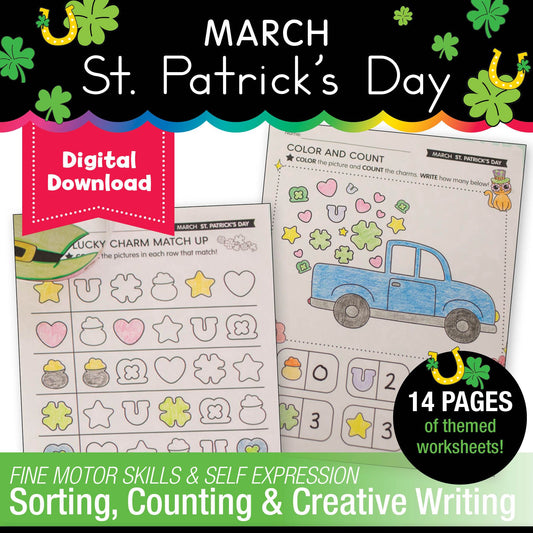Printable March St. Patrick's Day Activity Pack