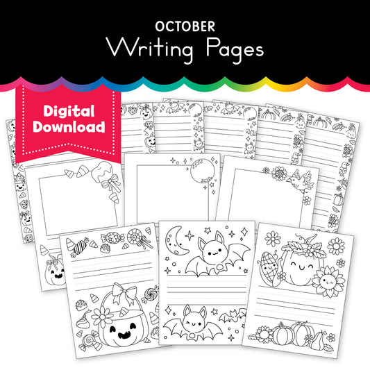 Printable October Writing Pages