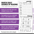 Load image into Gallery viewer, Printable Second Grade March Daily Science of Reading
