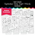 Load image into Gallery viewer, First Grade September Daily Sight Words
