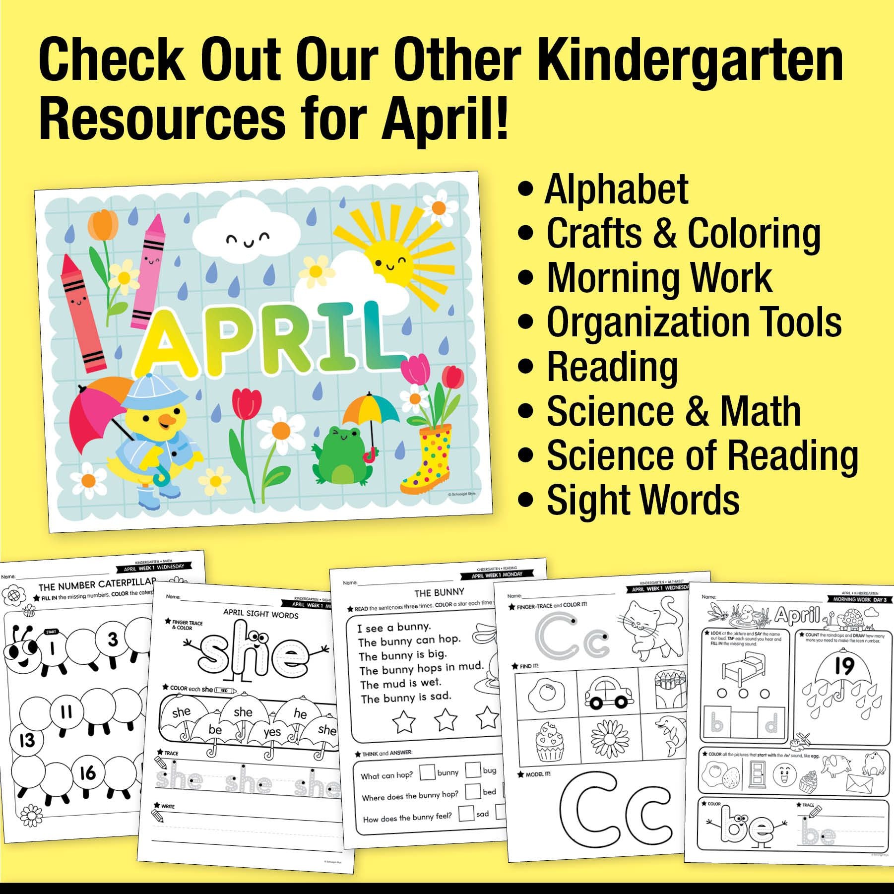 Printable April I Can Help the Earth Craftivity and Read Aloud Mini Lesson