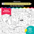 Load image into Gallery viewer, Preschool September Homeschool Thematic Unit Bundle
