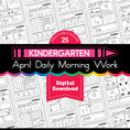 Load image into Gallery viewer, Printable Kindergarten April Daily Morning Work
