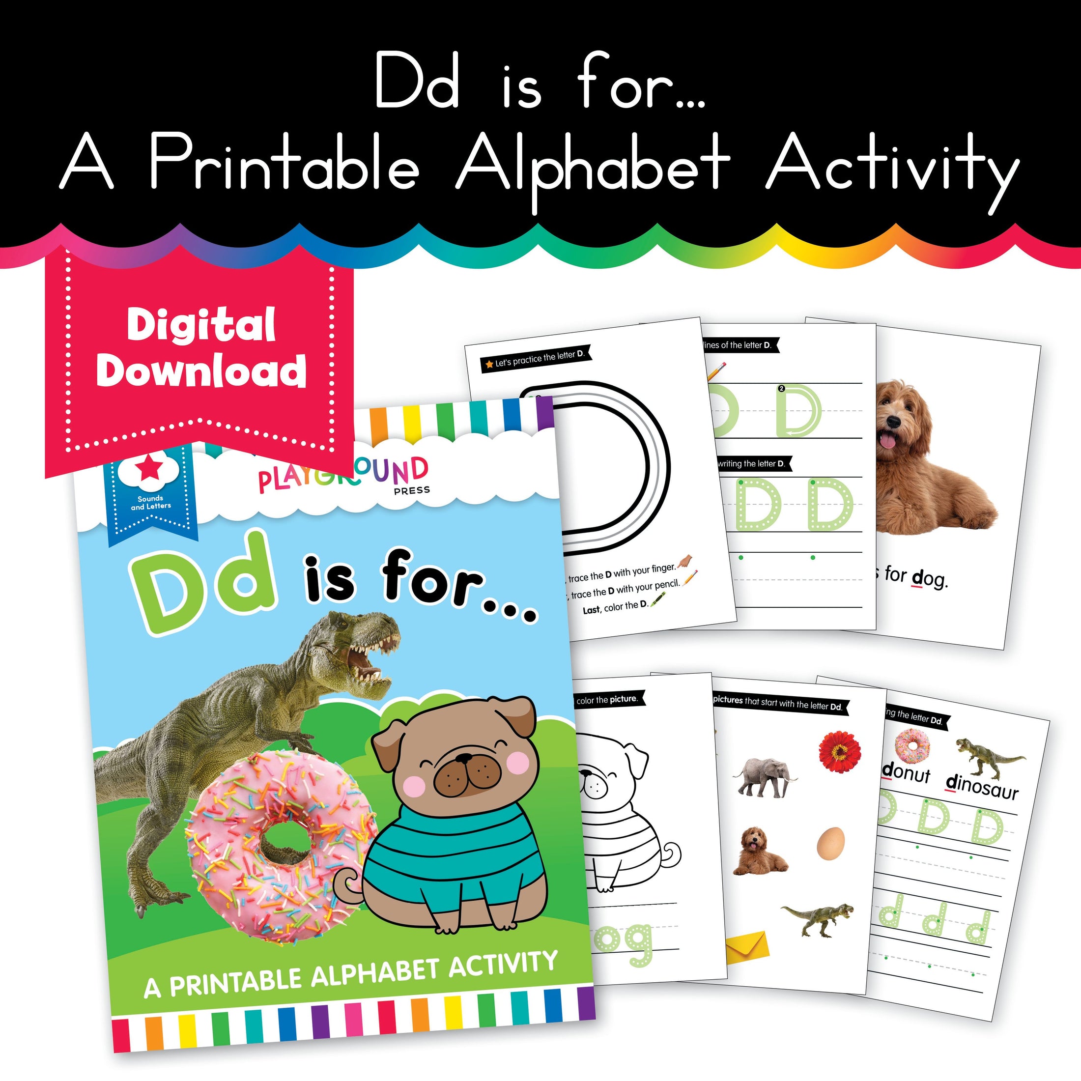 S.T.A.R. Reading: Dd is For... A Printable Alphabet Activity - Book 3