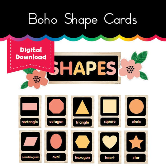 Boho Shape Cards