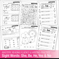 Load image into Gallery viewer, Printable Kindergarten April Daily Sight Words
