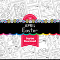 Load image into Gallery viewer, Printable April Easter Activities Pack
