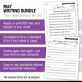 Load image into Gallery viewer, Printable Second Grade May Writing Bundle
