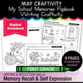 Load image into Gallery viewer, Printable May My School Memories Flipbook Writing Craftivity
