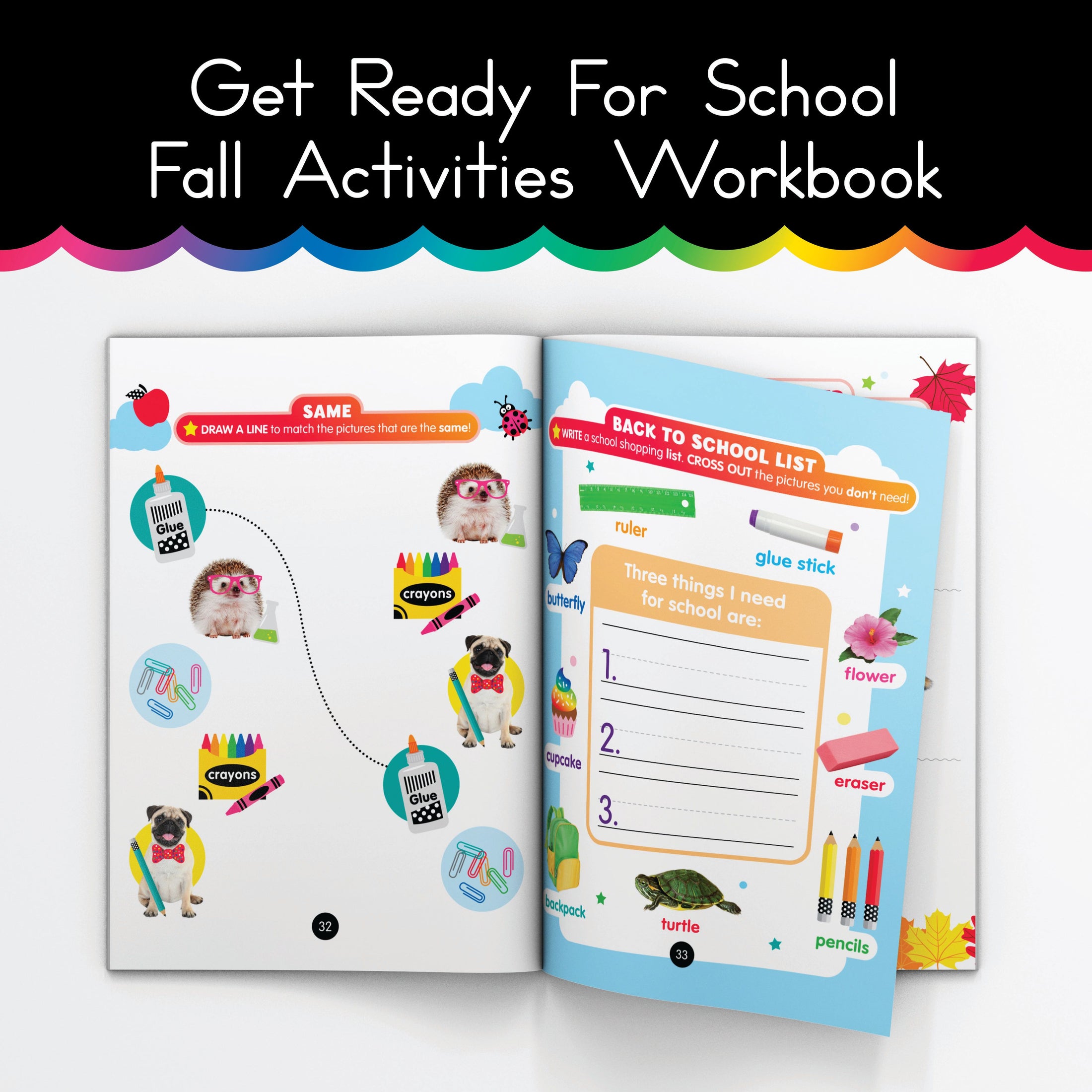 Get Ready for School | Fall Activities Workbook