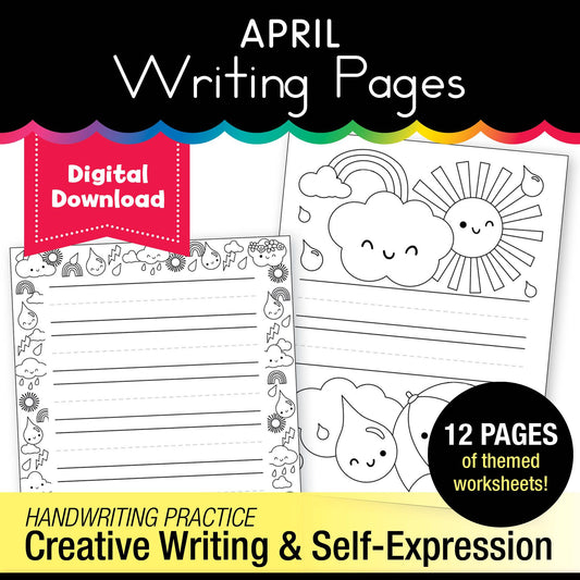 Printable April Writing Pages
