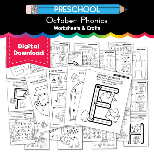 Printable Preschool October Letter of the Week