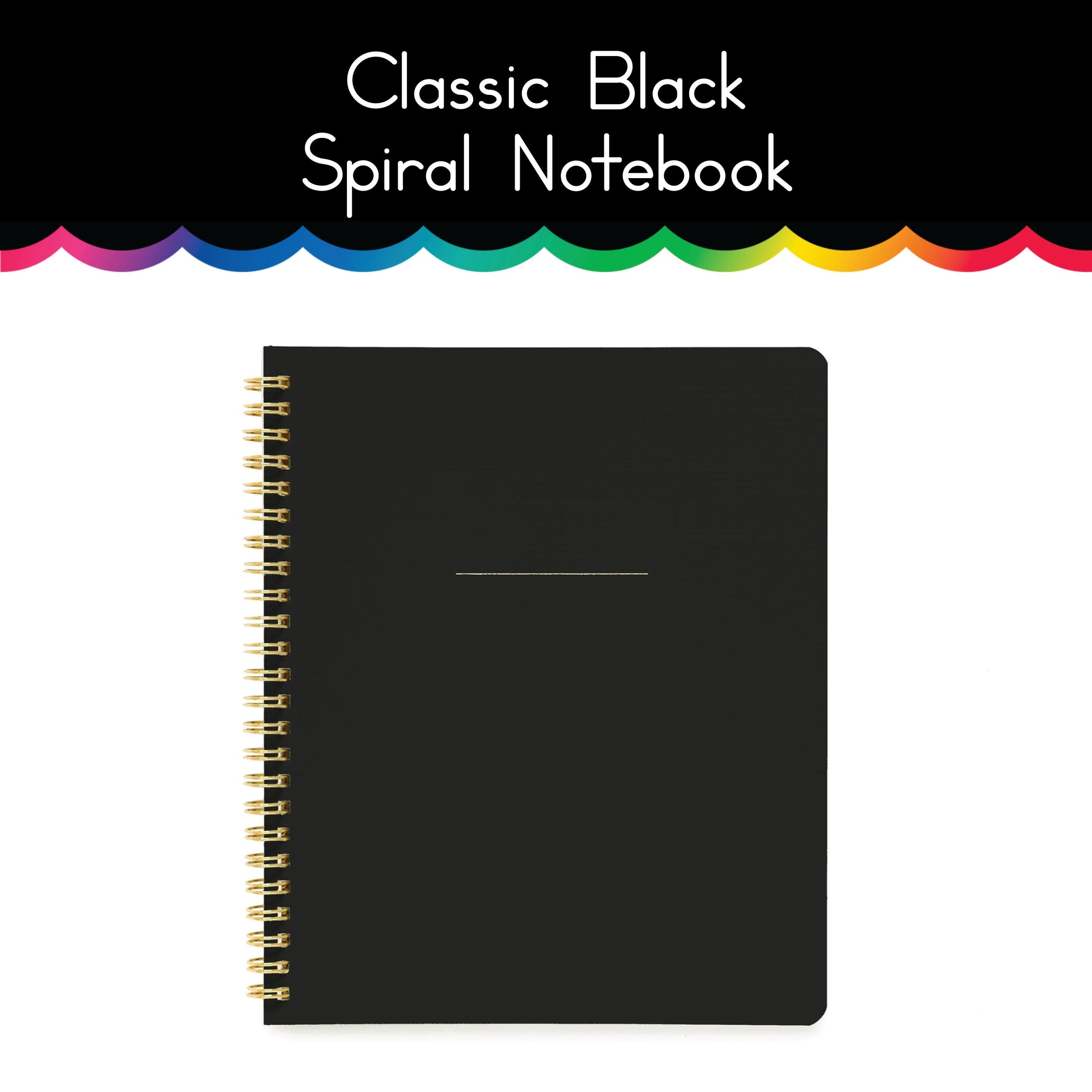 Classic Black Spiral Notebook