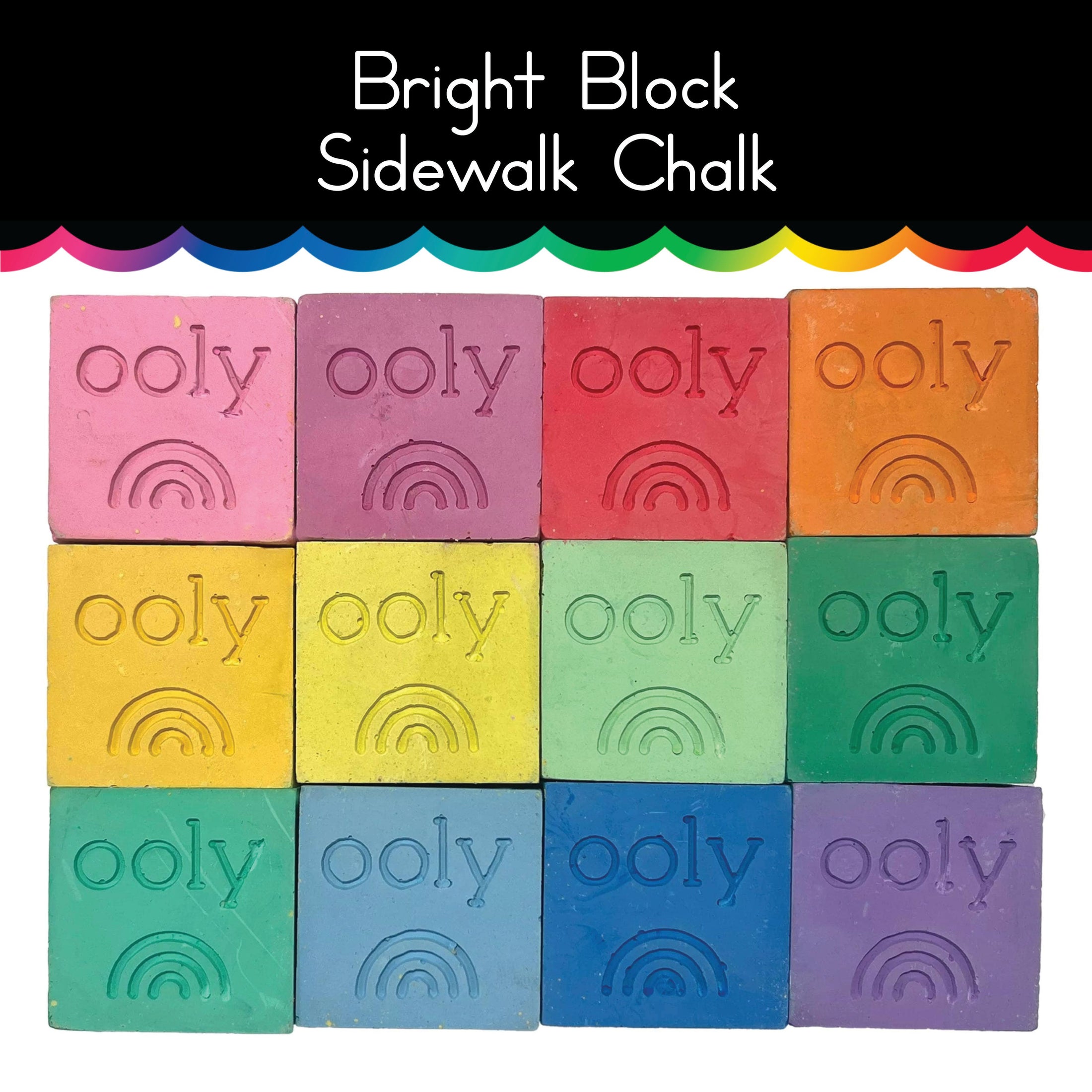 Bright Block Sidewalk Chalk