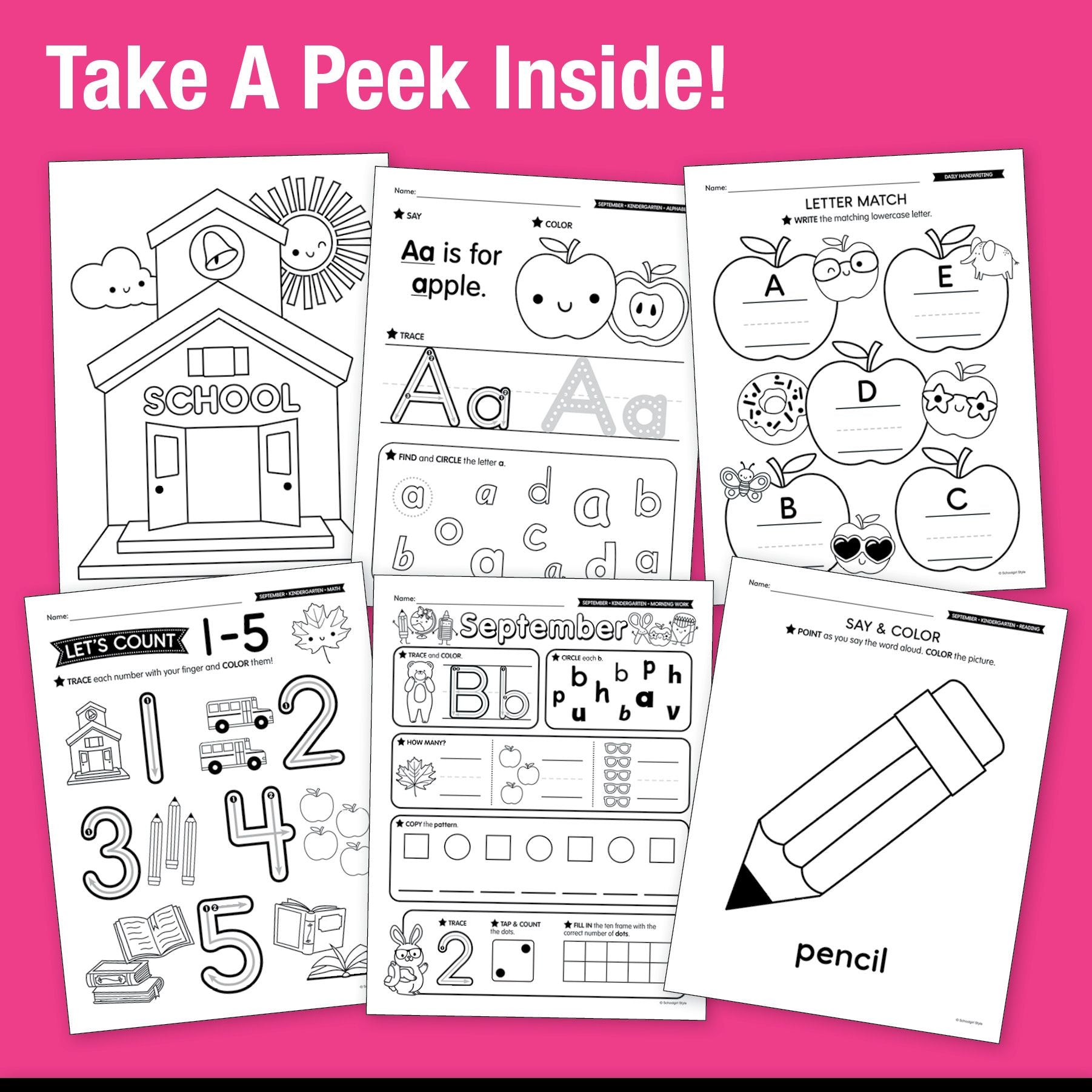 The Big Book of September Learning Kindergarten