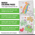 Load image into Gallery viewer, Free Printable March Coloring Pages Pack 2
