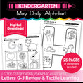 Load image into Gallery viewer, Printable Kindergarten May Daily Alphabet
