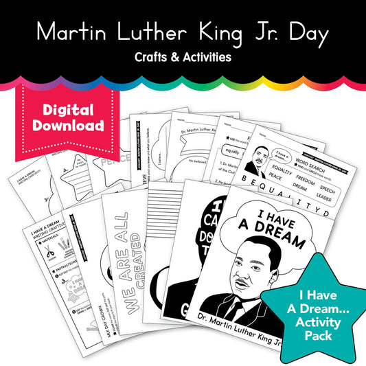 Printable January Martin Luther King Day Activities