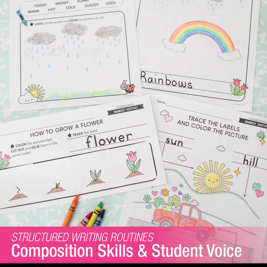 Printable Kindergarten March Daily Writing