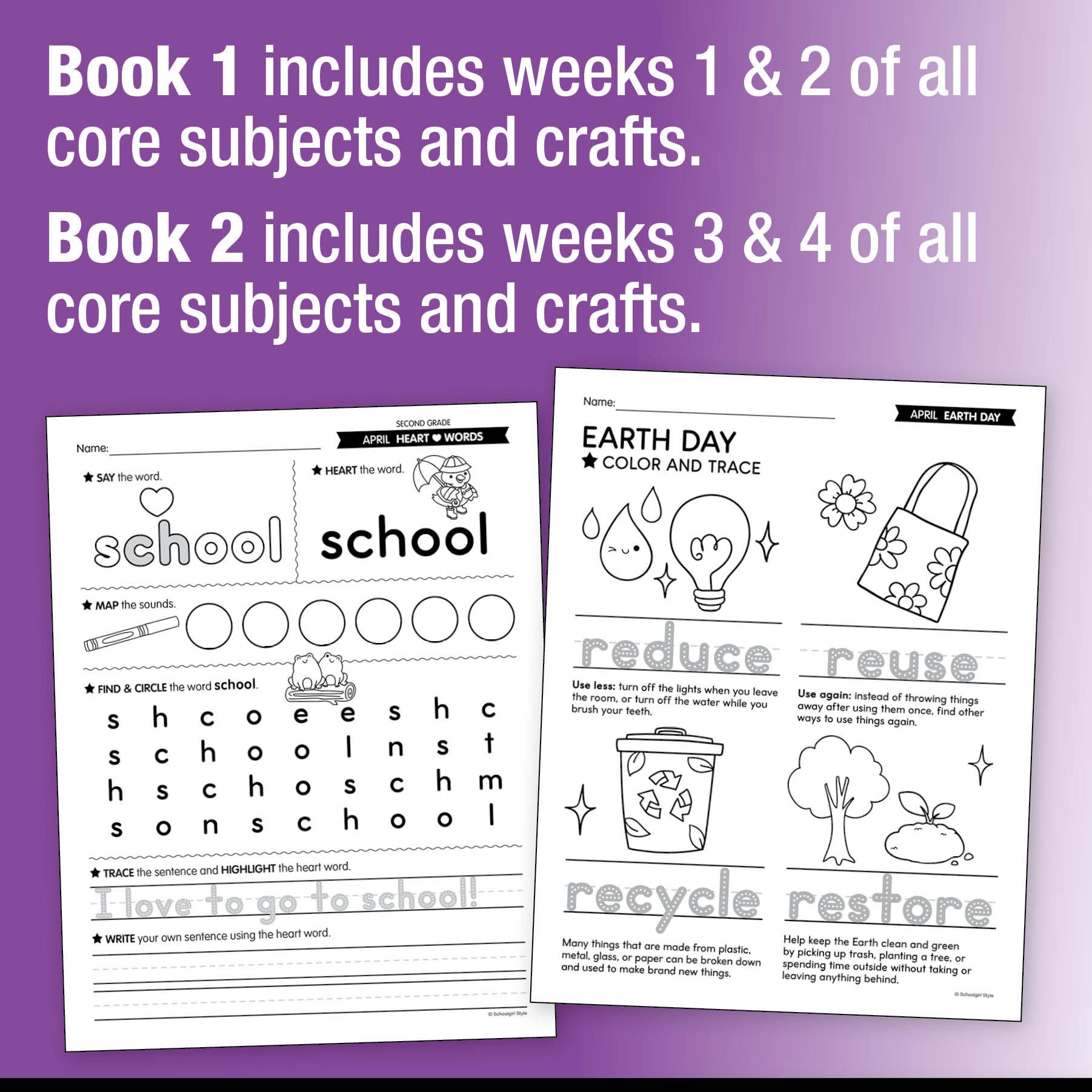 Ultimate Second Grade April Homeschool Curriculum Bundle