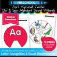 Load image into Gallery viewer, Printable Preschool April Alphabet Center
